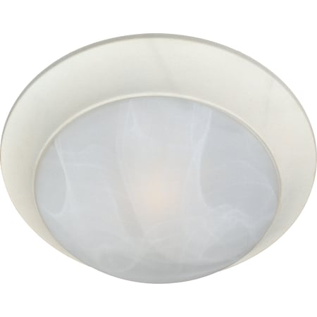 Essentials 3-Light 16.5 Wide Textured White Flush Mount Light